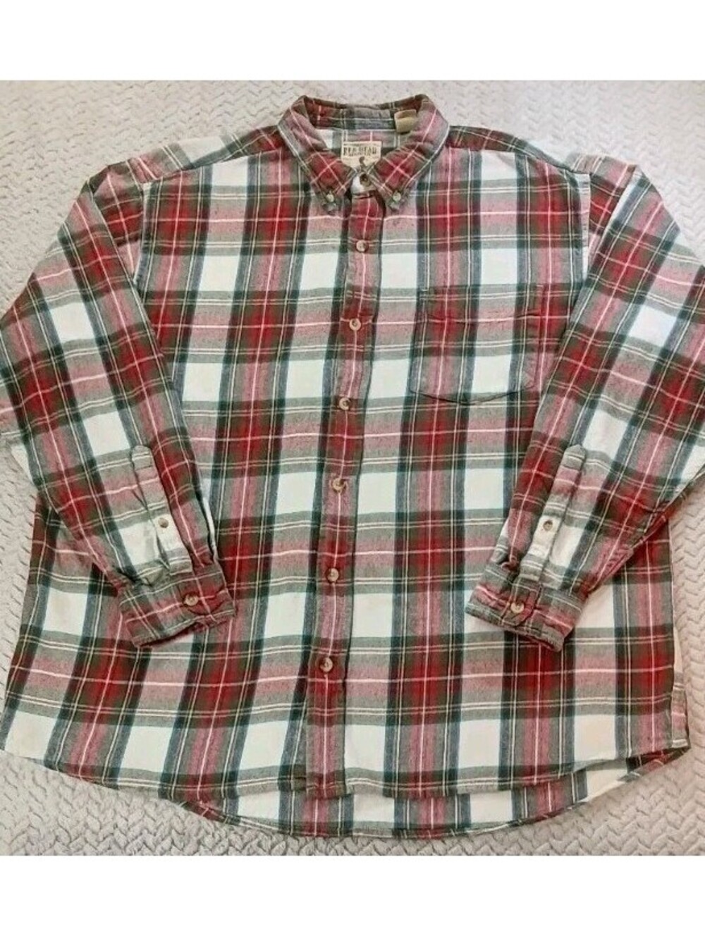 Red Head Brand - Men’s XL Long Sleeve Plaid Flannel Shirt Thick Excellent Con